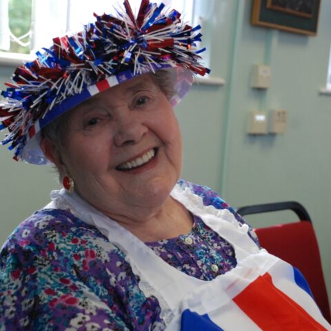 A guest at our Queen's Jubilee party