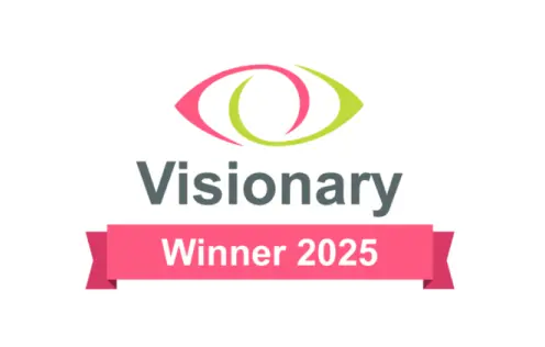 The logo for the Visionary Winner 2025