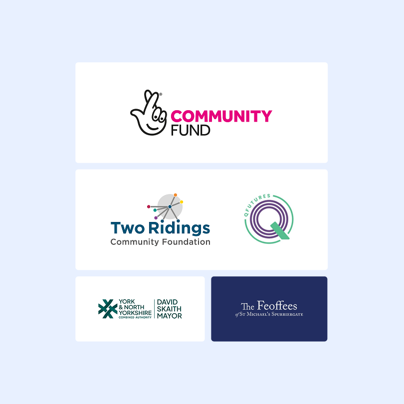 A grid of the logos of the funders for the Digital Vision project.